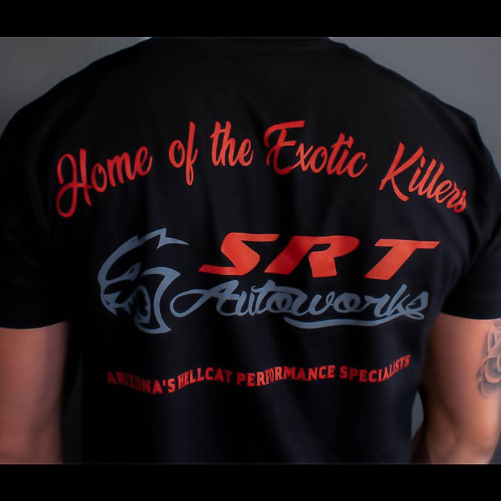 SRT AUTOWORKS HOME OF THE EXOTIC KILLERS T SHIRT